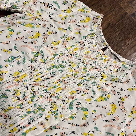 Summer blouse! Short sleeve with flowers - Picture 3 of 3